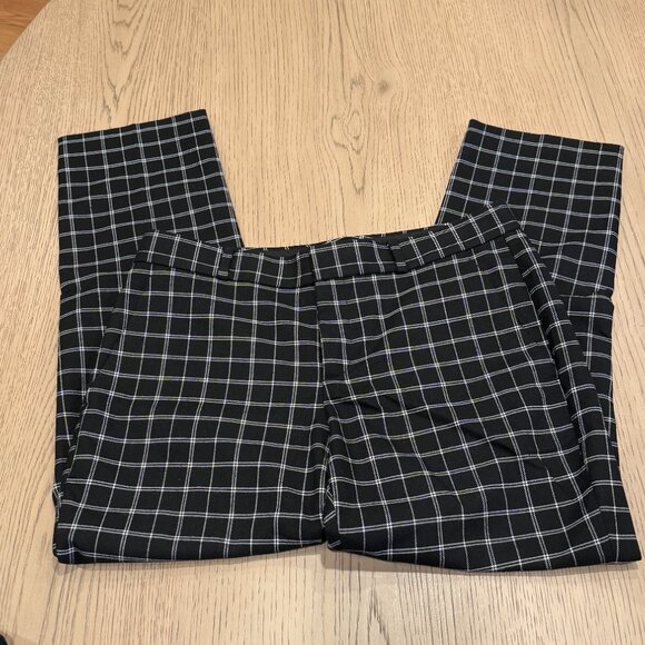 Banana Republic Women's Avery Grid Ankle Pants Size 4P - Picture 4 of 5